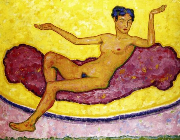 Seated Female Nude by Gustave Gildemeister