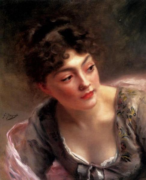 A Quick Glance by Gustave Jean Jacquet
