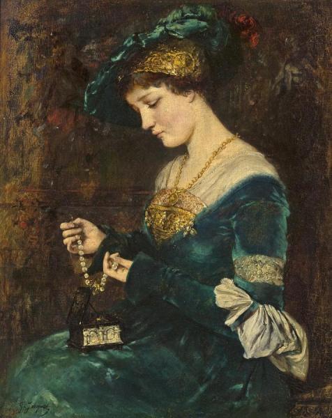 The Jewelry Box by Gustave Jean Jacquet
