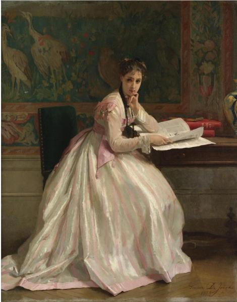 A Moment Of Distraction by Gustave-leonard De Jonghe