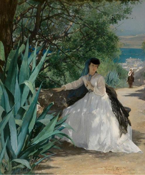 Lover's Walk by Gustave-leonard De Jonghe