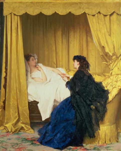 The Convalescent by Gustave-leonard De Jonghe