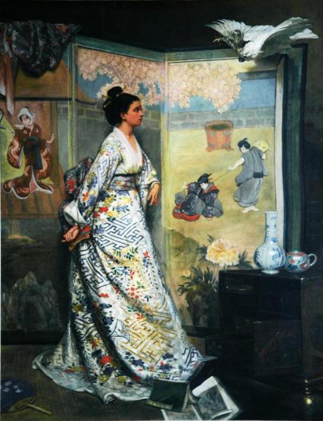 The Japanese Fan by Gustave-leonard De Jonghe