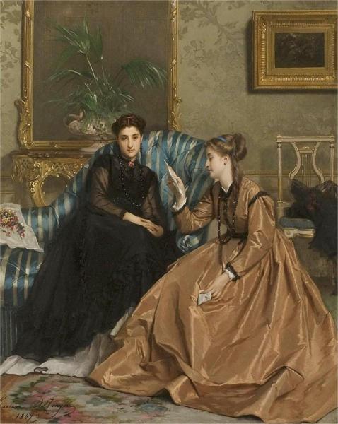The Love Letter by Gustave-leonard De Jonghe