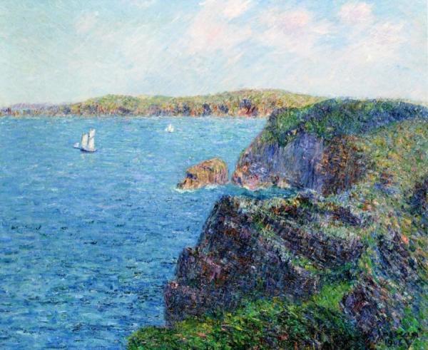 A Cove At Sevignies, Cap Frehel by Gustave Loiseau