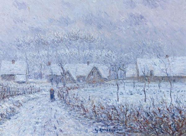 After The Snow On The Field by Gustave Loiseau