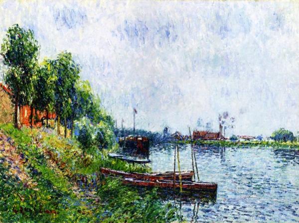 Banks Of The River Oise by Gustave Loiseau