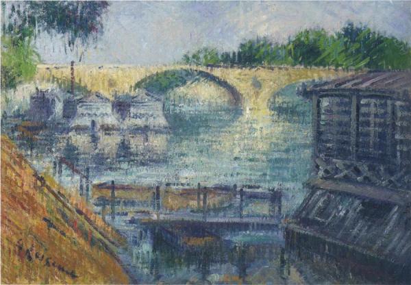 Boats On The Seine by Gustave Loiseau