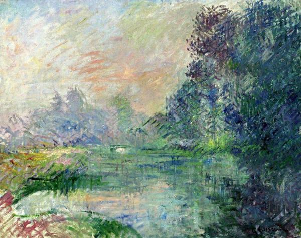 Bord De L'eure,effet Du Matin by Gustave Loiseau