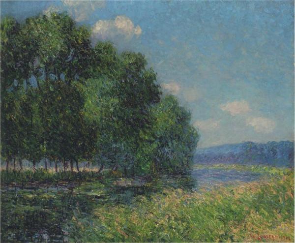 By The Eure In Summer by Gustave Loiseau