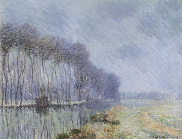 By The Eure In Winter by Gustave Loiseau