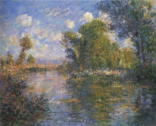 By The Eure River In Autumn by Gustave Loiseau