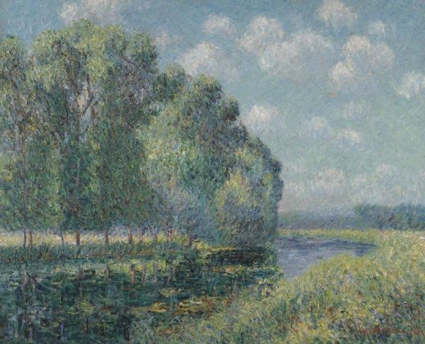 By The Eure River In Spring by Gustave Loiseau