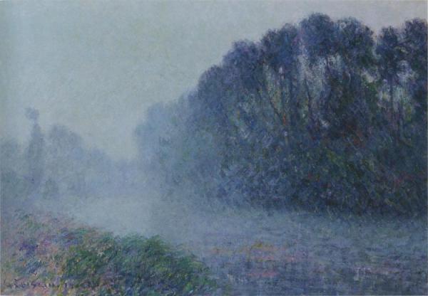 By The Eure River - Mist Effect by Gustave Loiseau
