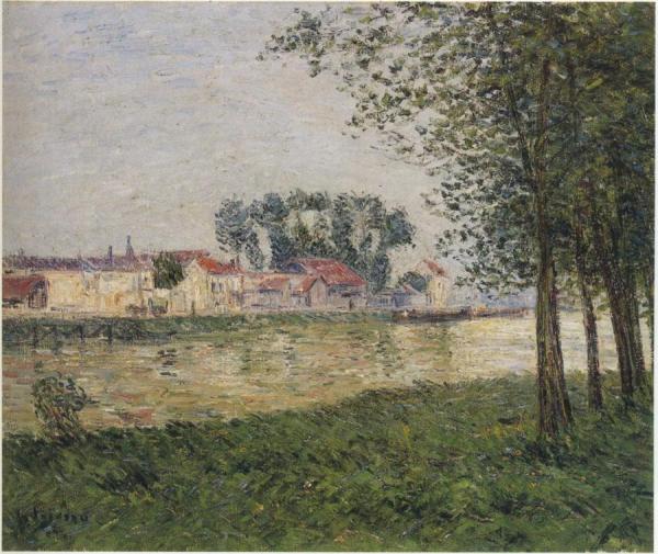 By The Oise At Parmain by Gustave Loiseau