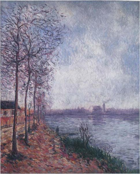 By The Oise In Pontoise by Gustave Loiseau