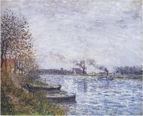 By The Oise River by Gustave Loiseau