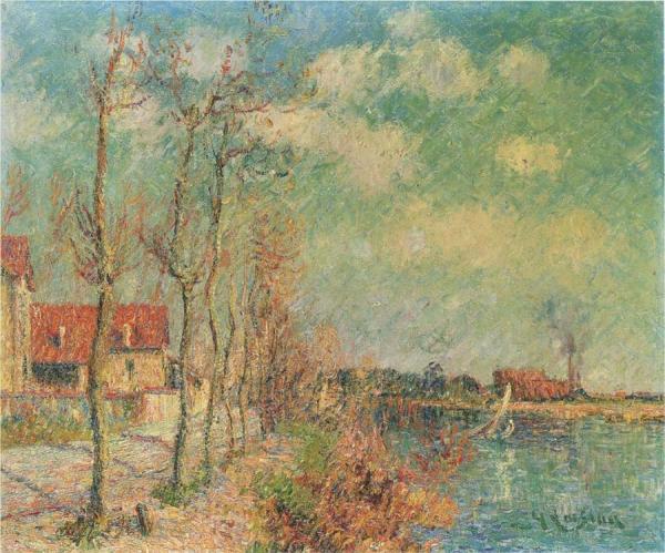By The Oise River by Gustave Loiseau