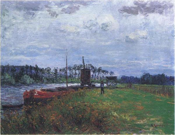 By The Oise River by Gustave Loiseau