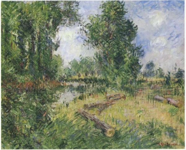 By The Orne River Near Caen by Gustave Loiseau