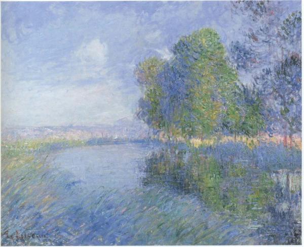 By The River In Autumn by Gustave Loiseau