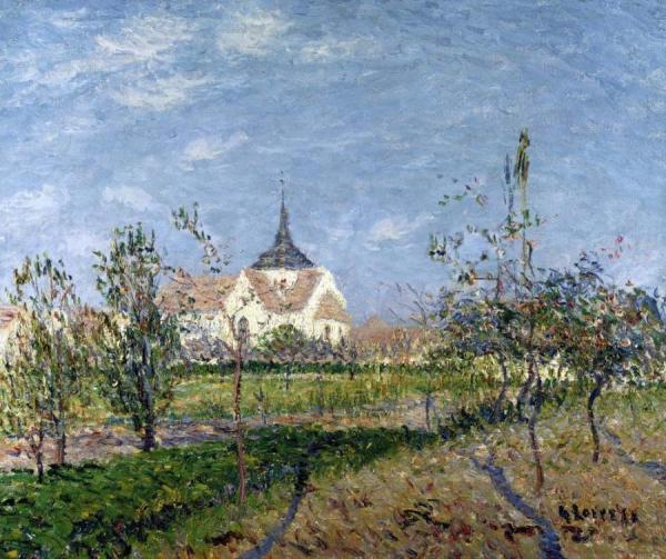 Church At Notre Dame At Vaudreuil by Gustave Loiseau