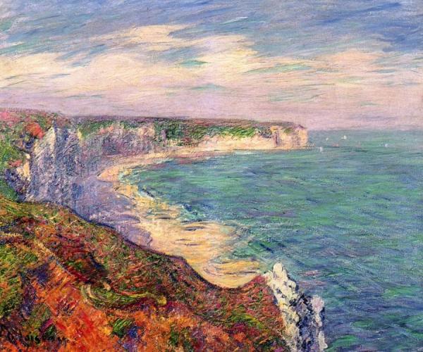 Cliffs At Fecamp In Normandy by Gustave Loiseau