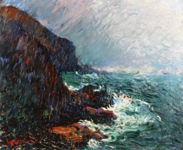Cliffs In Normandy by Gustave Loiseau