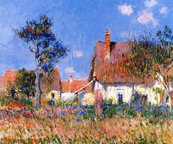 Cottages In Normandy by Gustave Loiseau