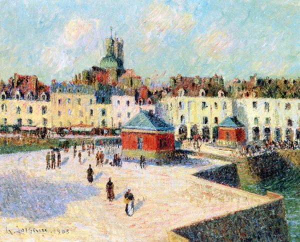Dieppe, Le Quai De Carenage by Gustave Loiseau