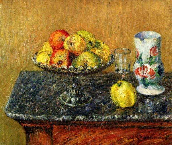 Dish Of Apples And Pitcher by Gustave Loiseau