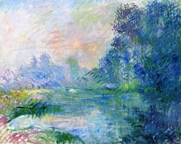 Edge Of The Eure, Morning Effect by Gustave Loiseau