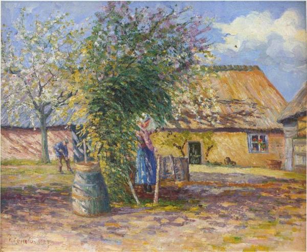 Farm In The Country by Gustave Loiseau