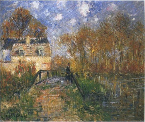 Fisherman By The Eure by Gustave Loiseau