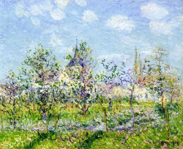 Flowering Orchard, Spring by Gustave Loiseau