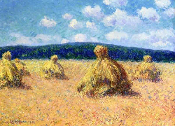 Haystacks by Gustave Loiseau Oil Painting Reproductions