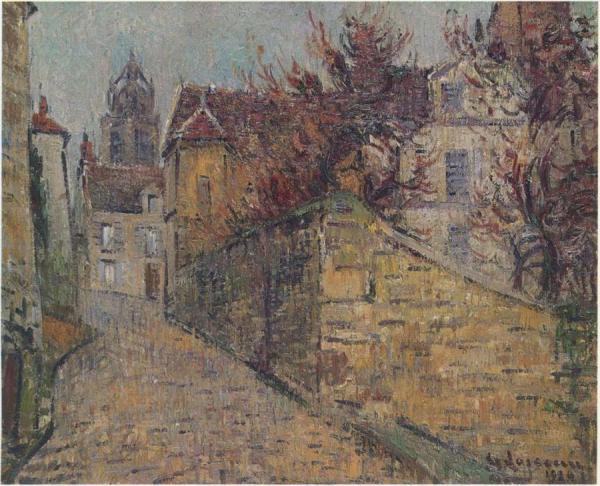 House Of The Sisters In Pontoise by Gustave Loiseau
