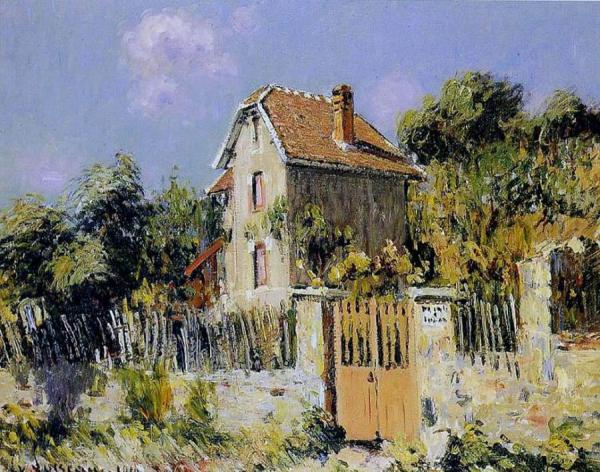 House With A Red Gate by Gustave Loiseau