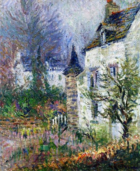 La Maison De Juge, Pont-aven by Gustave Loiseau