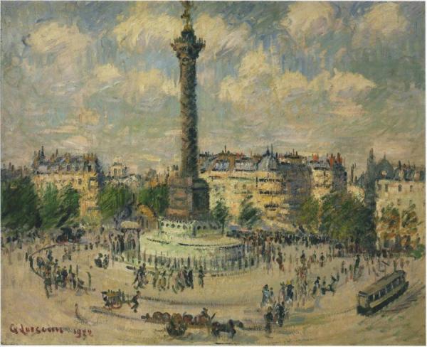 La Place De La Bastille by Gustave Loiseau