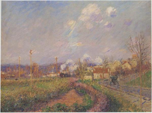 Landscape At Saint-ouen-l'aumóne by Gustave Loiseau