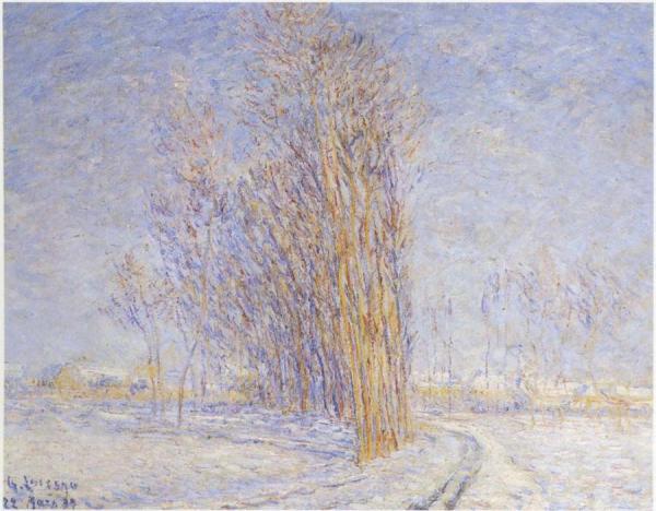 Landscape In Snow by Gustave Loiseau