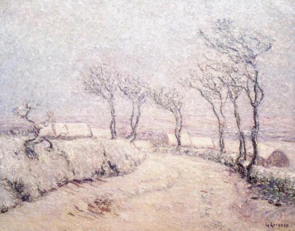 Landscape In Snow by Gustave Loiseau