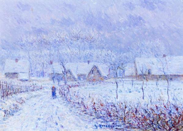 Landscape In Winter by Gustave Loiseau