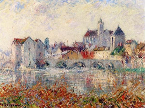 Moret-sur-loing by Gustave Loiseau
