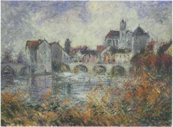 Moret Sur Loing En Automne by Gustave Loiseau