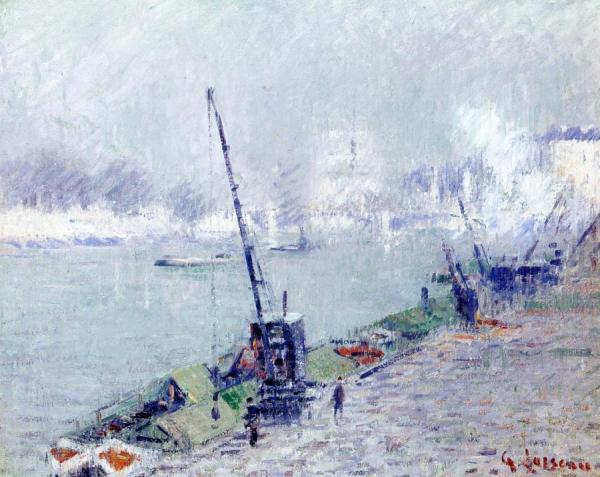 Notre-dame, View From Quai Henri Iv, Morning by Gustave Loiseau
