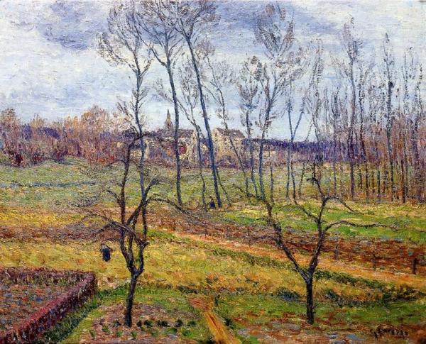 Overcast Weather At Nesles-la-vallee by Gustave Loiseau