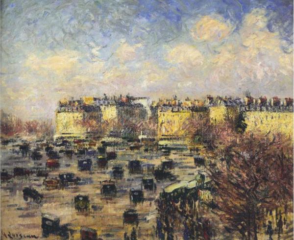 Paris - Wagram Avenue by Gustave Loiseau