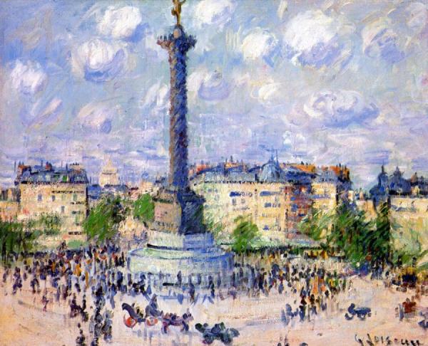 Place De La Bastille by Gustave Loiseau